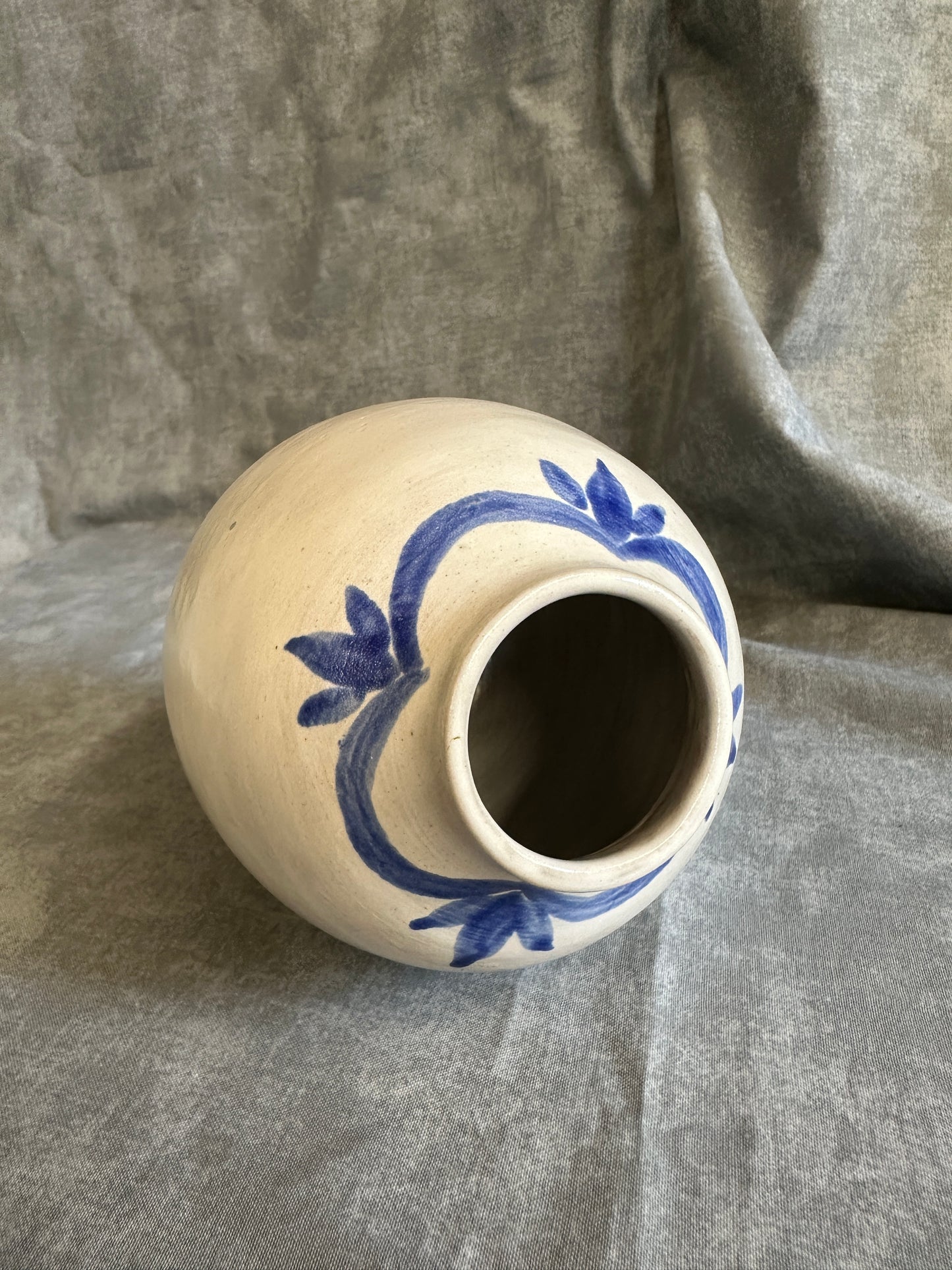 Blue Garland Jar
