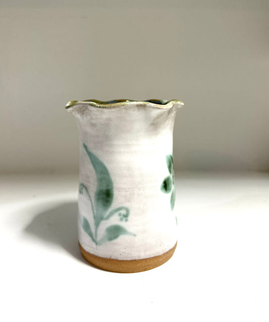 Small-Bloom Vase with Copper Washed Florals