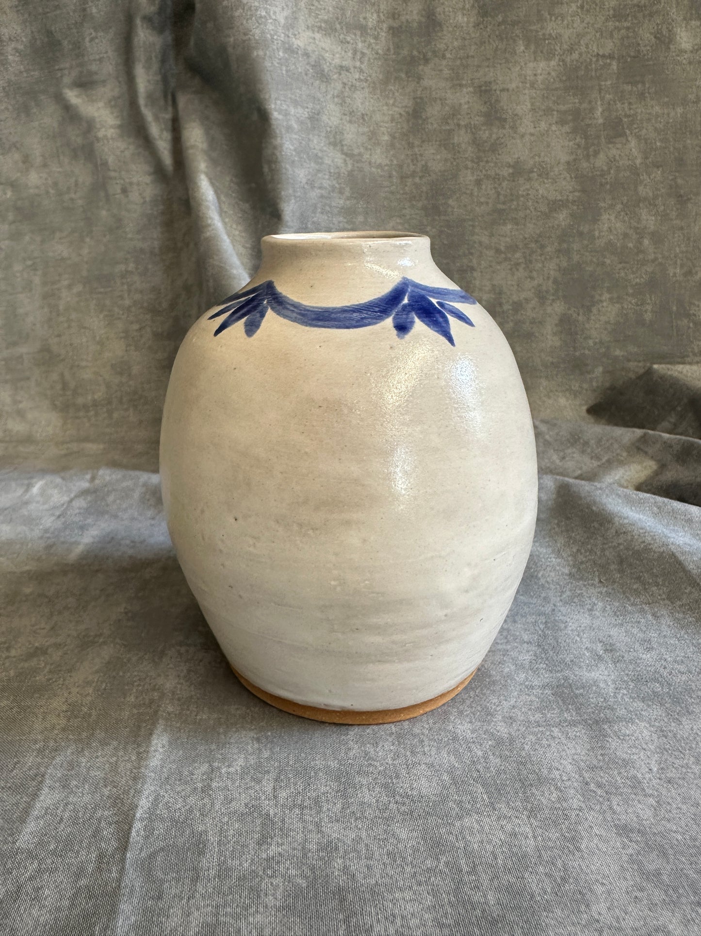 Blue Garland Jar