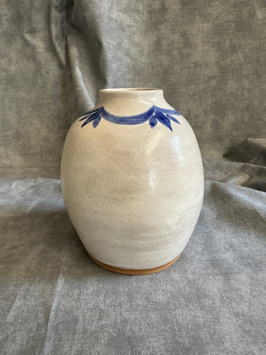 Blue Garland Jar