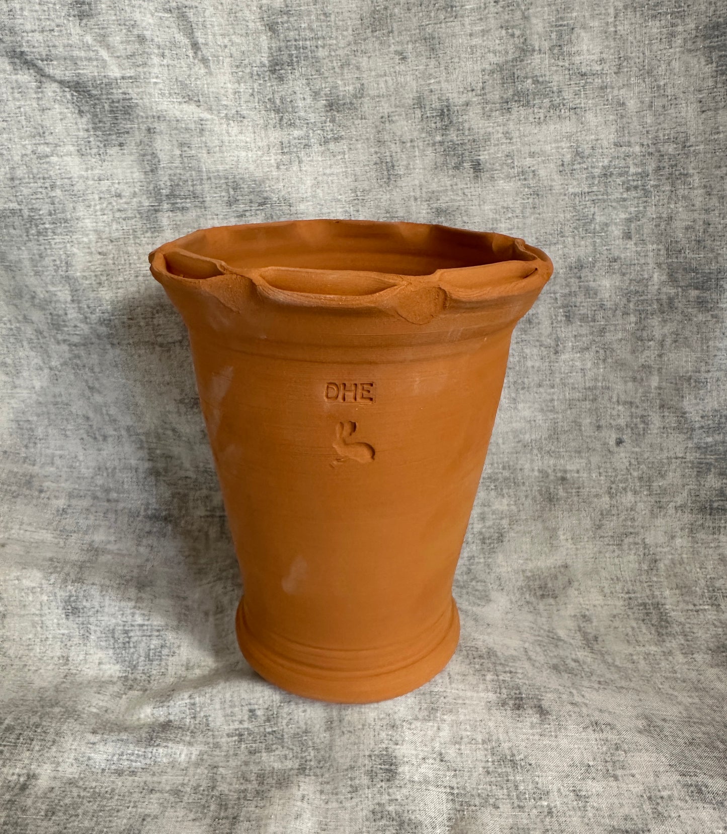 Terracotta Scallop Rim Planter