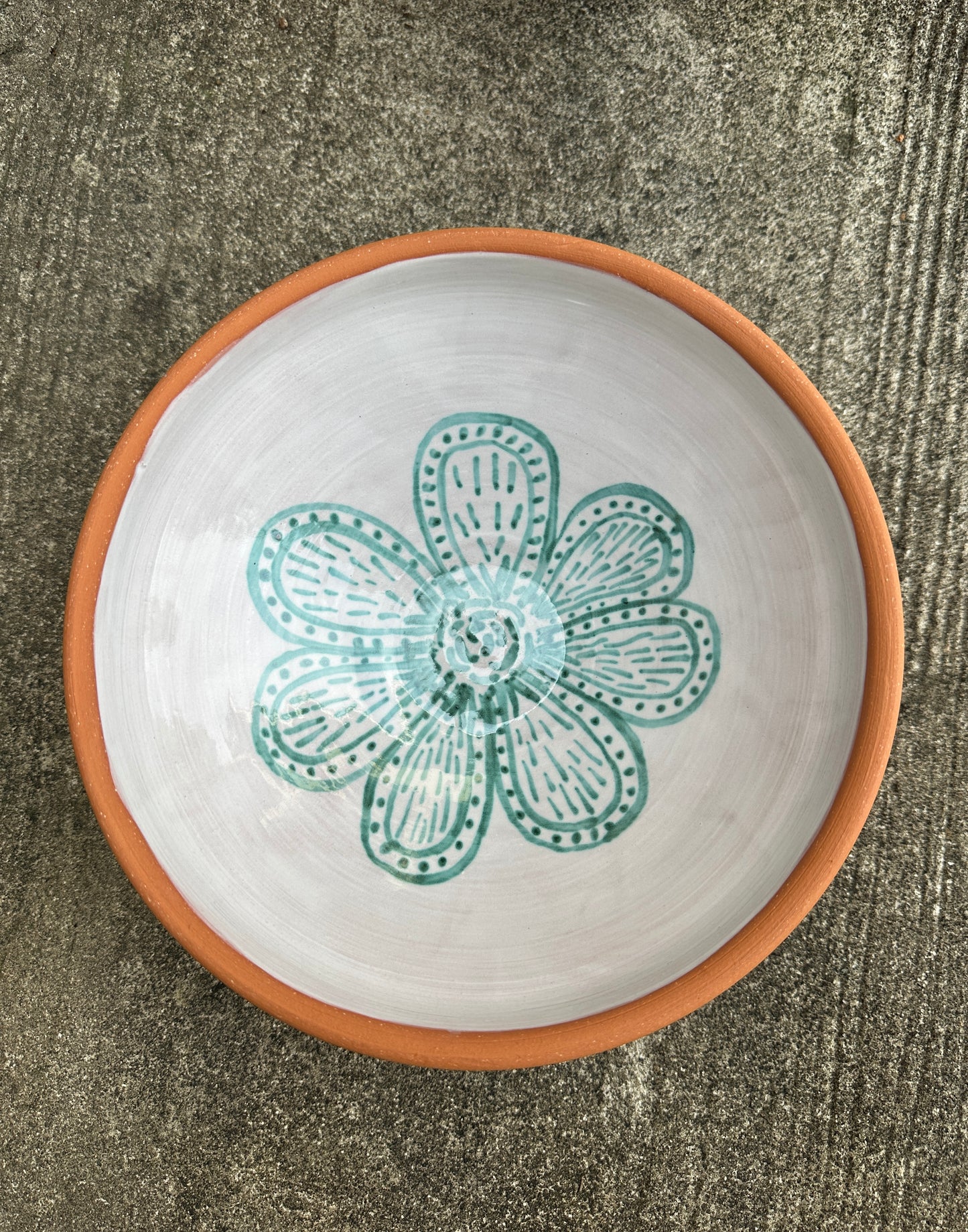 Jaded Floral Bowl