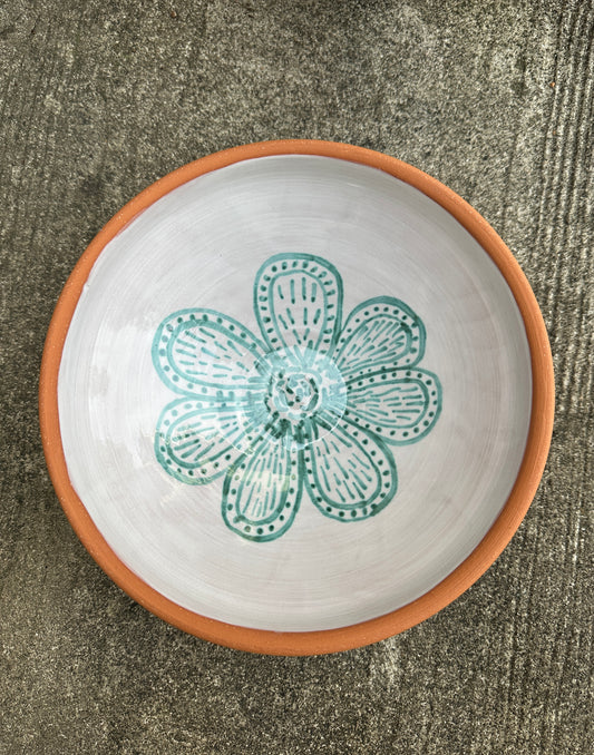 Jaded Floral Bowl