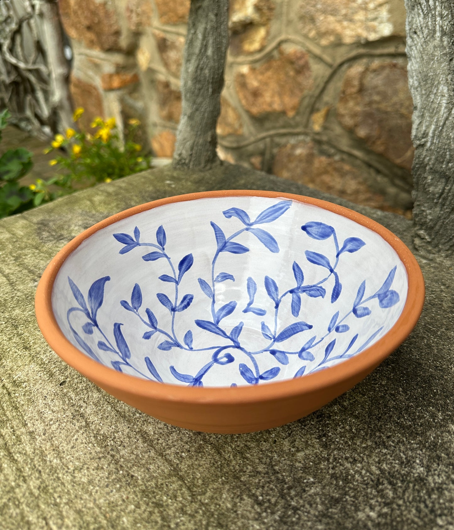 Botanical Leaf Fruit Bowl