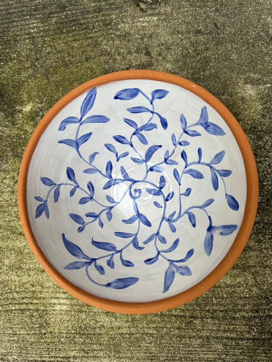 Botanical Leaf Fruit Bowl