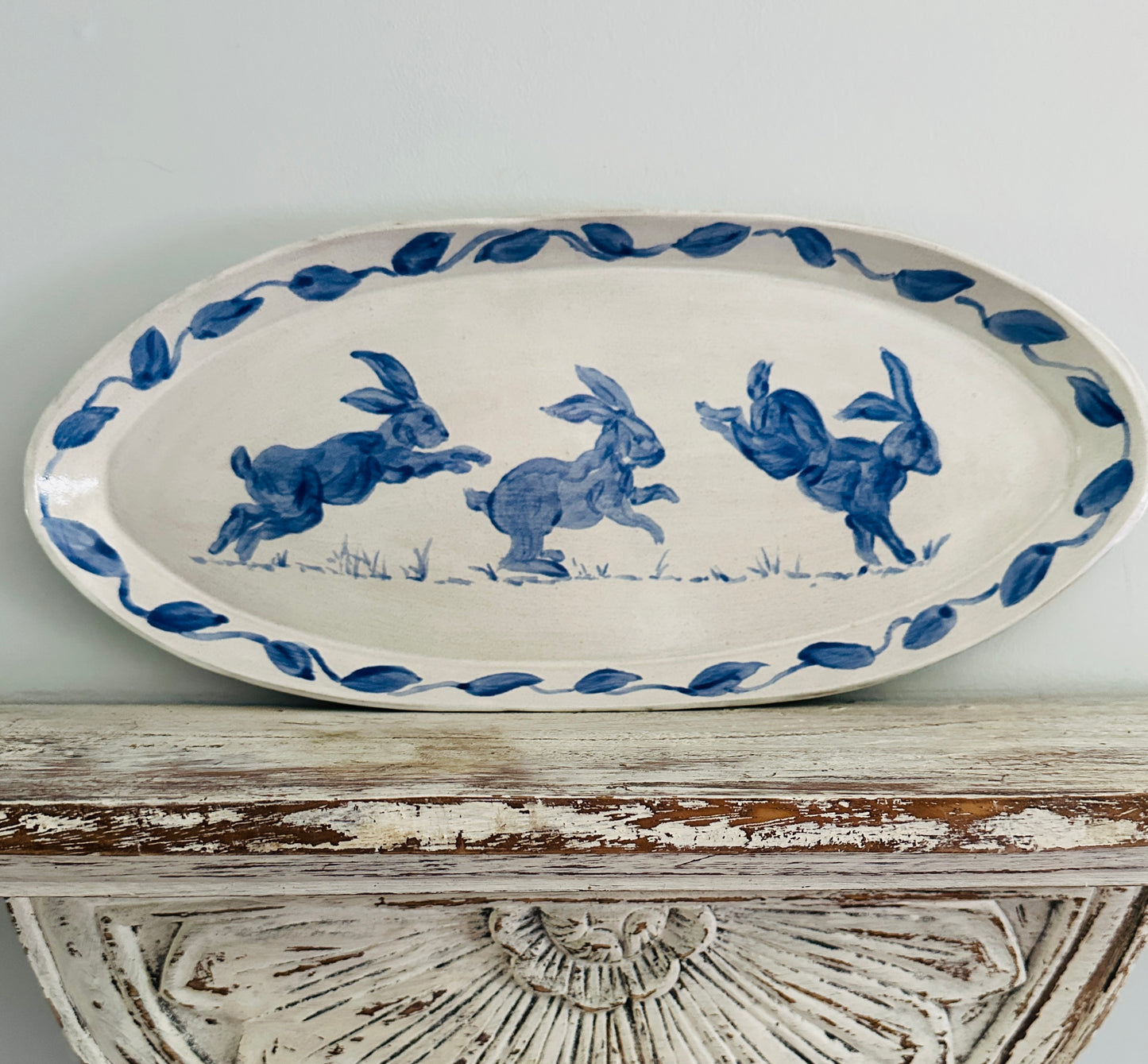 Frolicking Rabbits Platter